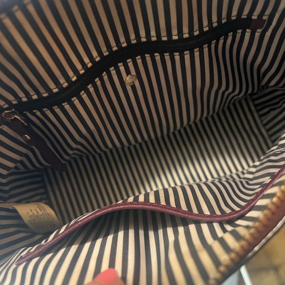 Kate Spade Maroon Cameron Street Lucie Perforated Tote Bag - Picture 10 of 11